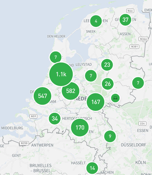 MyWheels map